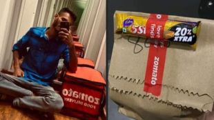 Zomato delivery boy celebrates birthday by distributing chocolates to customers with every order