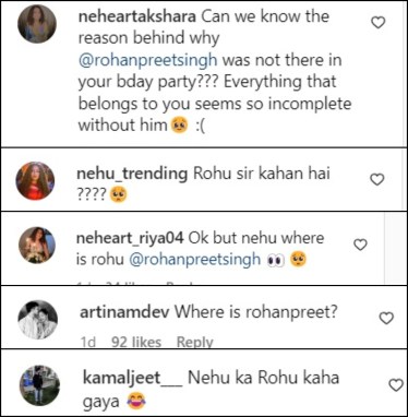 neha post comment