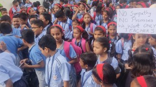 student protest in navi mumbai Municipal, Koparkhairane