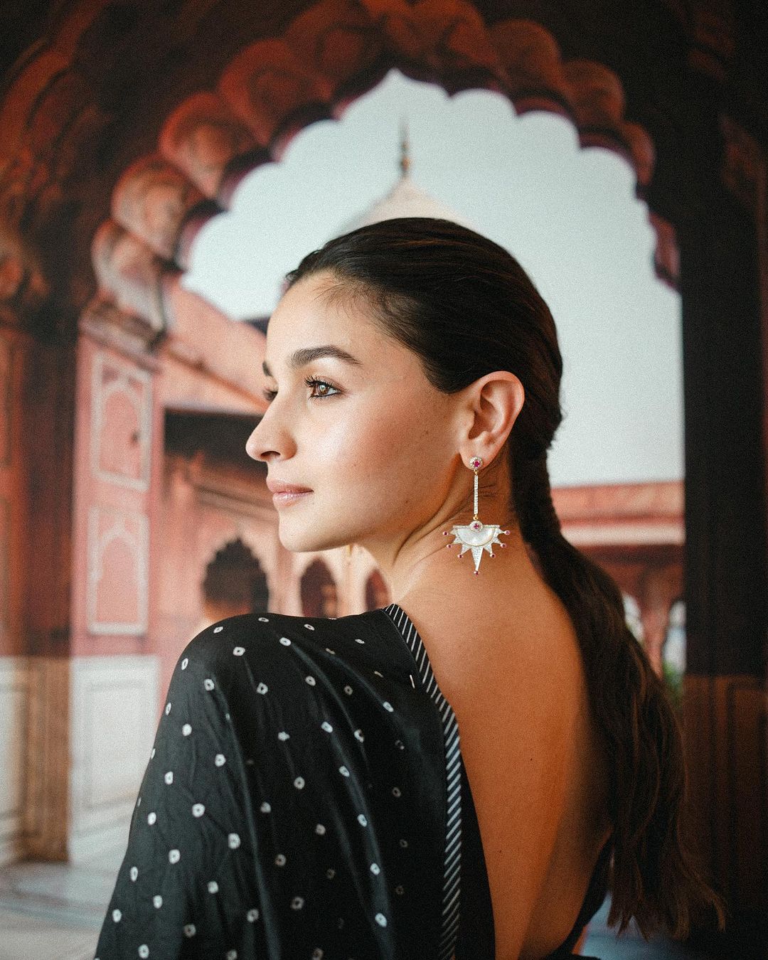 Alia Bhatt Black Saree