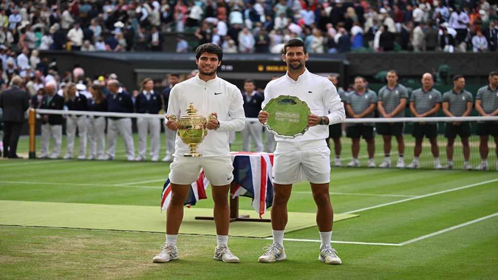 Wimbledon 2023: Before I was born you won Wimbledon 16 years younger Alcaraz counted the age, Djokovic started laughing while crying