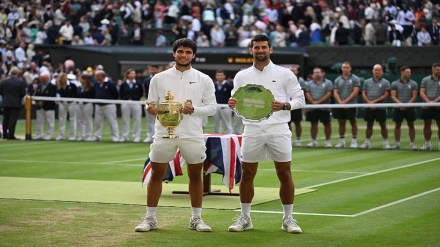 Wimbledon 2023: Before I was born you won Wimbledon 16 years younger Alcaraz counted the age, Djokovic started laughing while crying