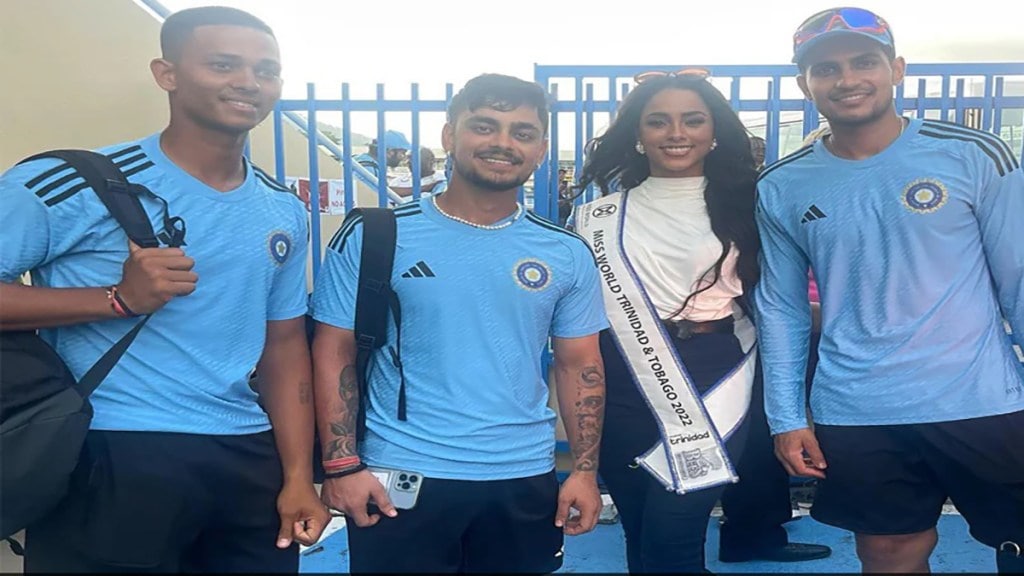 Ishan Kishan and Shubman Gill have a special meeting with Miss World Achhe Abraham watch video
