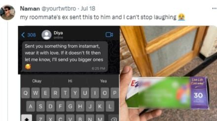 weet revenge parcel for ex-boyfriend