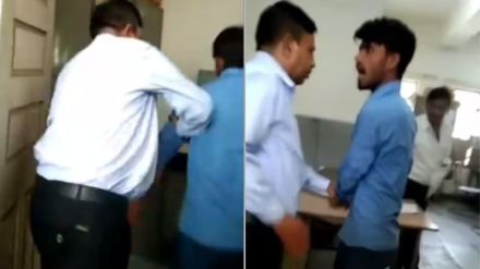 Clash between students principal government ITI MP