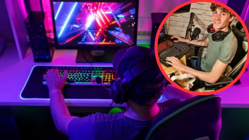 Boy making money by game