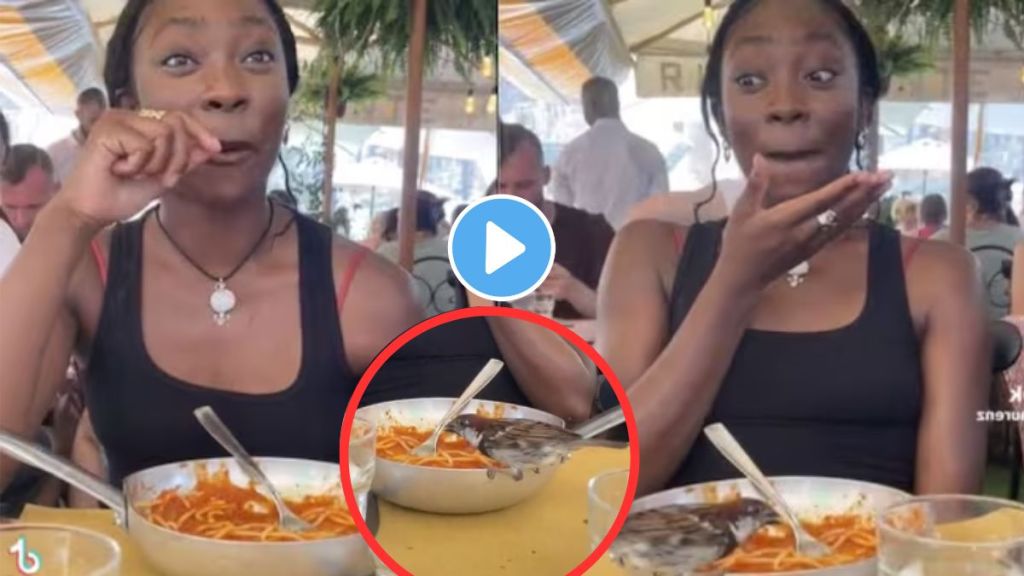 bird eats pasta trending video