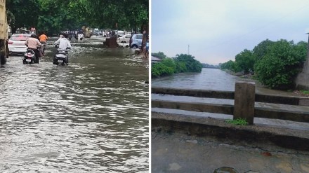 Nagpur Nag river is full water