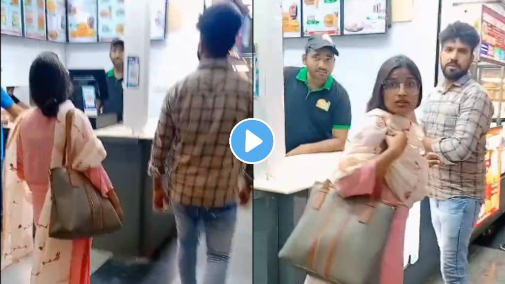 Husband chases Wife at Delhi Metro Station with her Boyfriend Wife beats Husband resulting into Clash video viral on social media