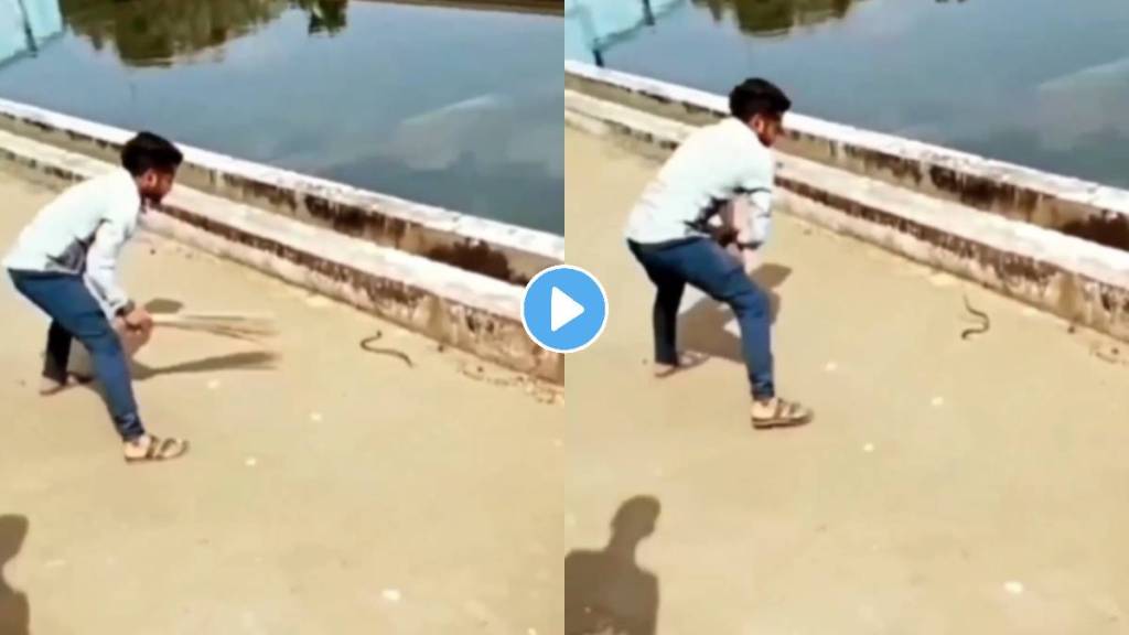 young boy was catching the snake with a broom funny video viral on social media snake video trending young boy was catching the snake with a broom funny video viral on social media snake video trending