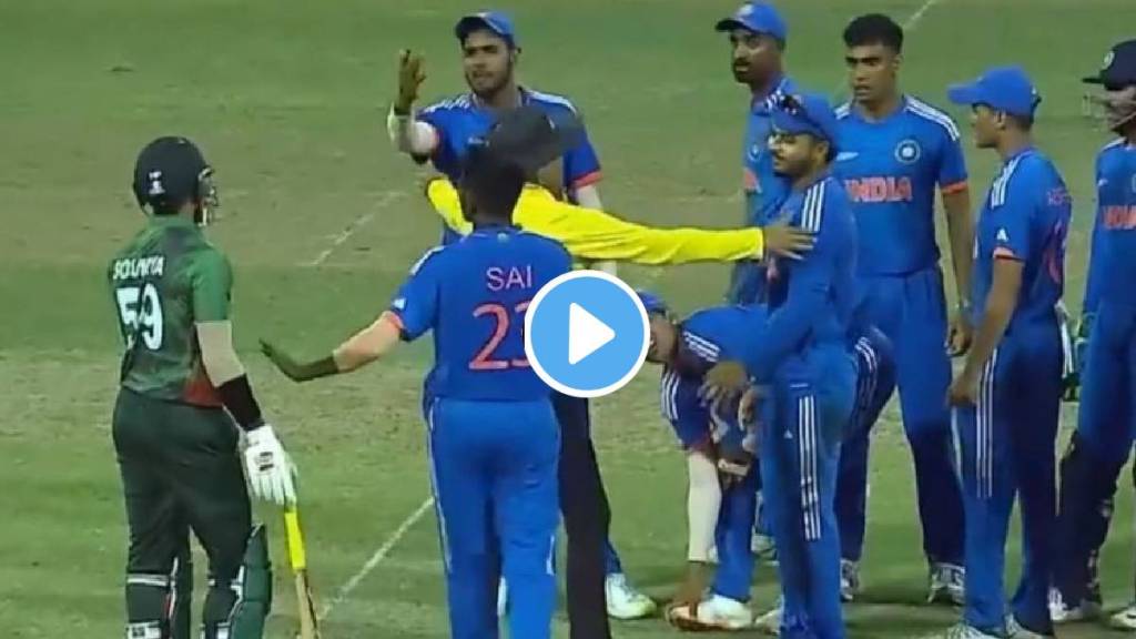Soumya Sarkar and Harshit Rana Argument