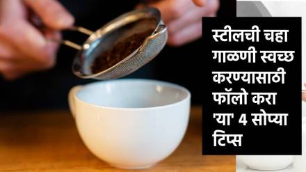 Steel Tea Sieve Cleaning