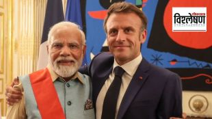 PM modi and France President Macron Meeting