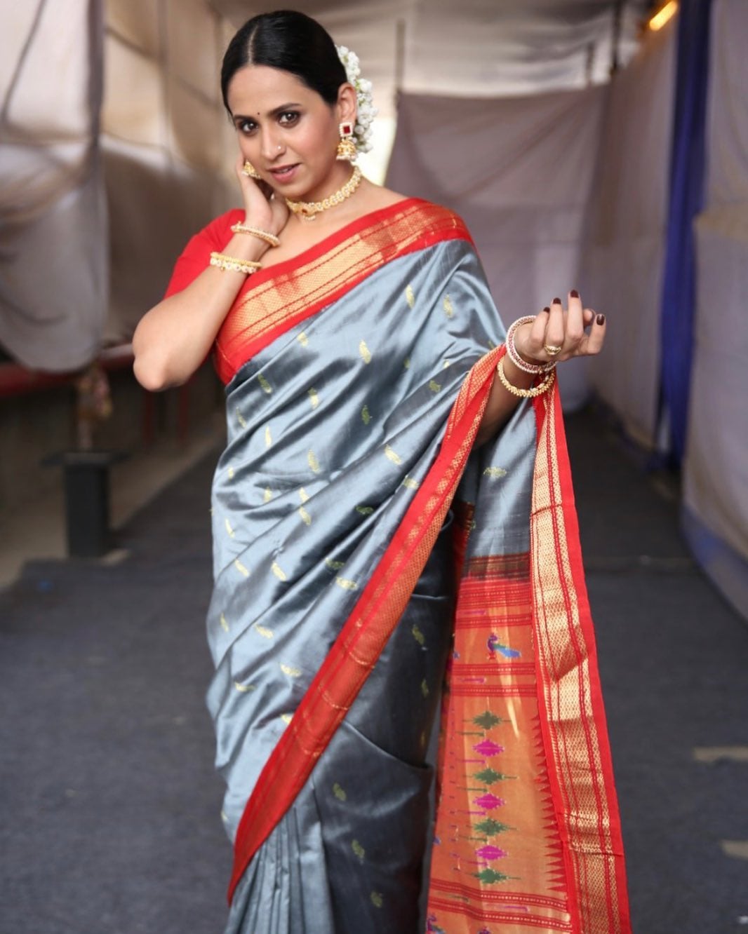 Swanandi Tikekar Engagement Mehendi Photos