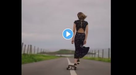 Woman Skateboarding video viral