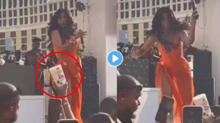 Cardi B loses temper after fan throws drink at her during concert