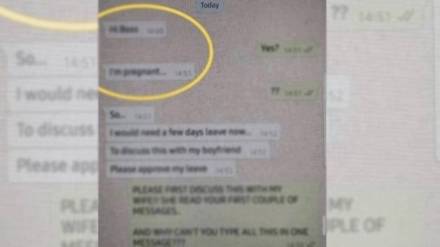 woman employee ask leave to boss on whatsapp chat viral on social media
