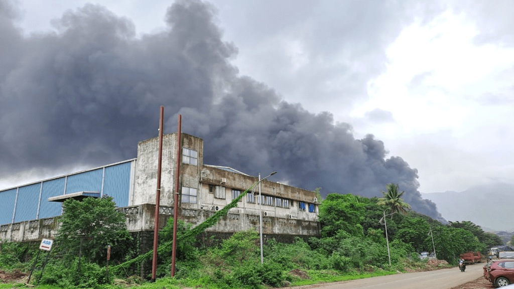 massive fire company ambarnath fortunately no loss life