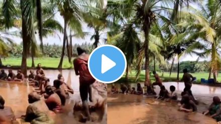 aaiche patra harwale people playing childhood game in the mud video goes viral aaiche patra harwale people playing childhood game in the mud video goes viral