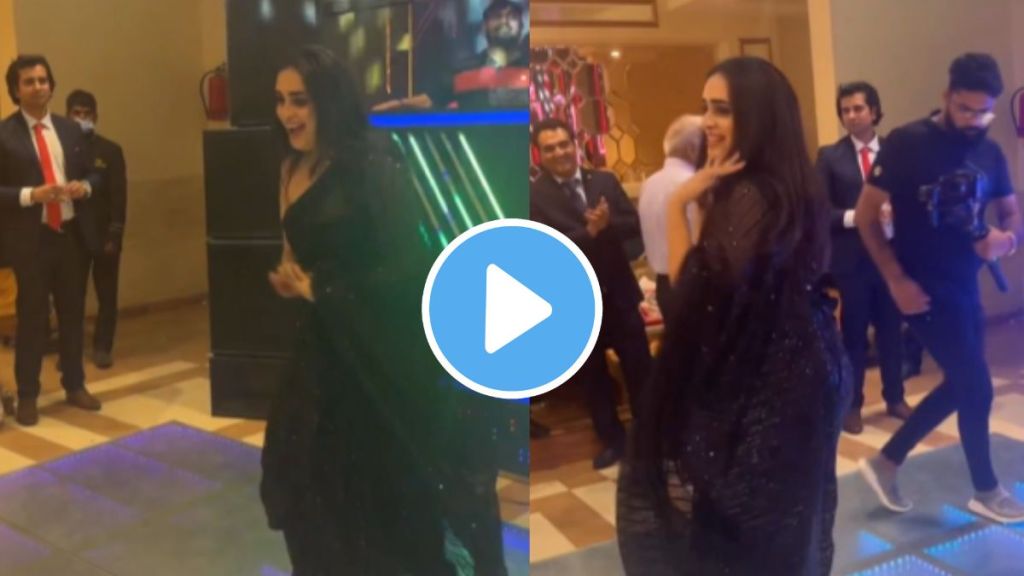grooms sister wearing black saree dance on sharara sharara song in wedding video goes viral grooms sister wearing black saree dance on sharara sharara song in wedding video goes viral