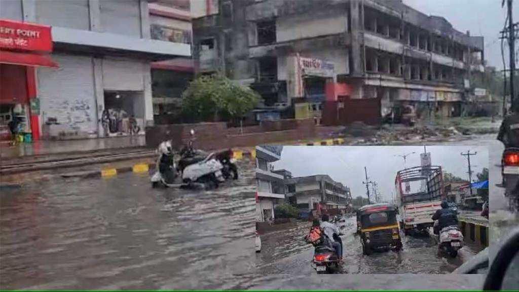 kalyan badlapur state highway under water due to lack of proper drainage system
