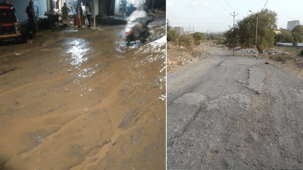 citizens suffering poor condition cemetery road mohne kalyan citizens suffering poor condition cemetery road mohne kalyan