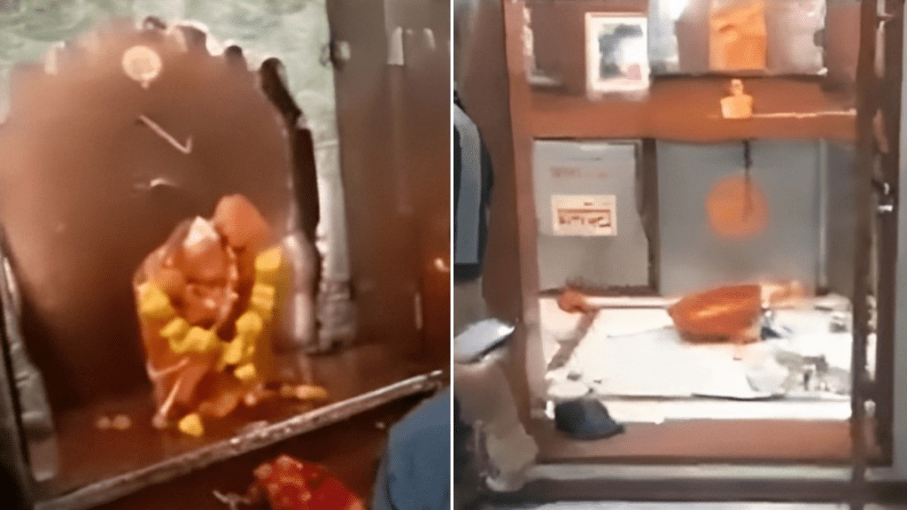 theft south facing maruti temple kalyan theft south facing maruti temple kalyan