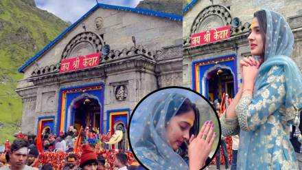 vidula chougule visit kedarnath temple