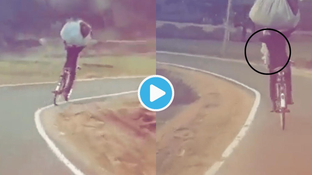 Farmers Jugadu Son Carry Grass On Head Rides Cycle Without Even Touching People Call Him Desi Tesla Jugaad Video Farmers Jugadu Son Carry Grass On Head Rides Cycle Without Even Touching People Call Him Desi Tesla Jugaad Video