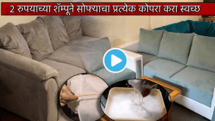 Jugaad In Two Rupees Shampoo Clean Each Corner Of Sofa Dry Cleaning Video In Marathi Smart Home Cleaning Hacks