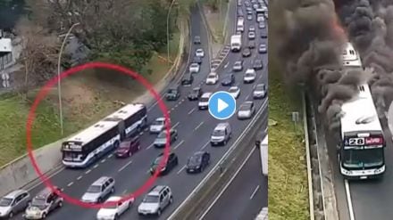 Bus Shocking Fire Incident Video