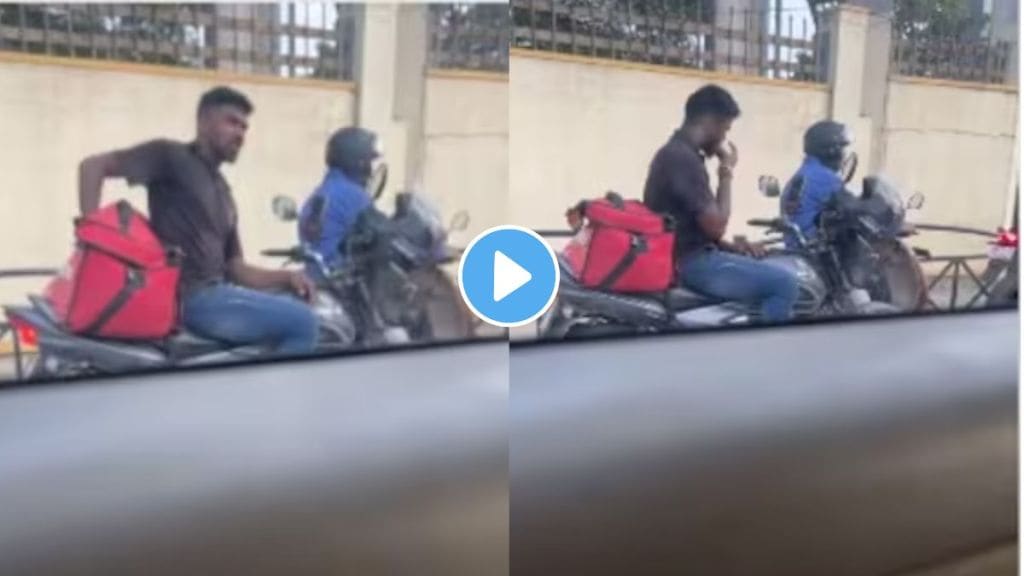 viral video of delivery executive