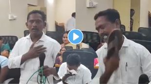 corporator beat himself with slippers