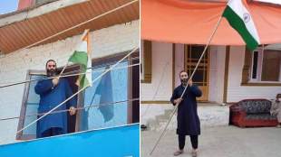 brother of terrorist Javid Mattoo, hoisted the Tricolour