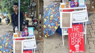 Young Man with A Small Coffee Stall Setup Named 'The Coffee Bar' Photo Goes Viral..