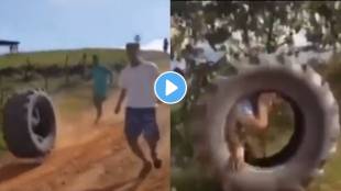 Shocking accident happens as friends put a man in truck tyre video goes viral on social media
