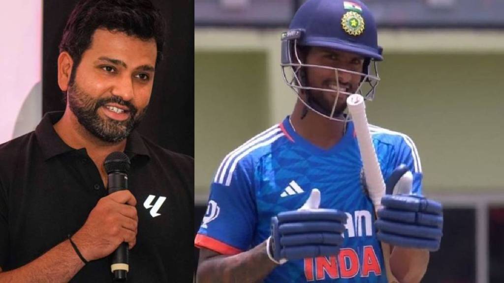 Rohit Sharma's reaction to Tilak Verma