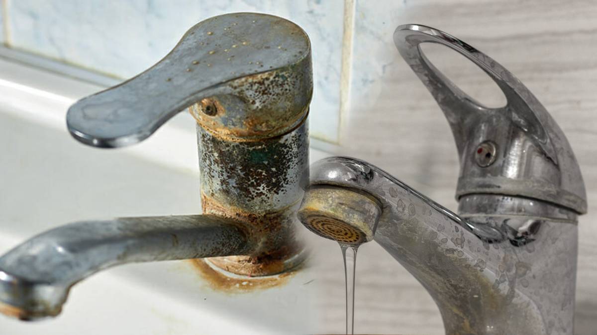 Two Rupees Jugaad In Two Minutes Clean Bathroom Kitchen Taps Spotless And Shiny Look With Simple Tips That will save money 