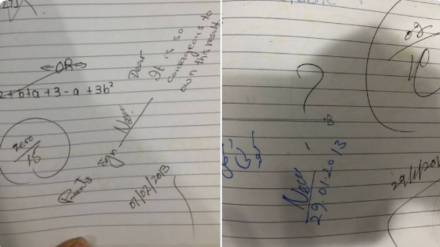 Mother encouraging notes for her daughter's bad test results Mother encouraging notes for her daughter's bad test results