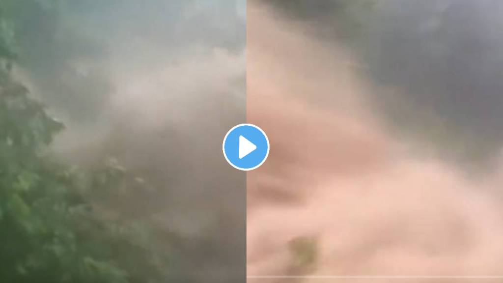 Himachal Pradesh | Water flow of Giri River increases after a cloudburst in Sirmour