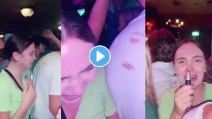 Woman on ‘rampage’ secretly puts lipstick marks on men's shirts at pub while dancing; watch viral video on social media