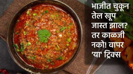 kitchen tips how to balance extra oil in vegetable curry use boiled potato besan corn flour and bread
