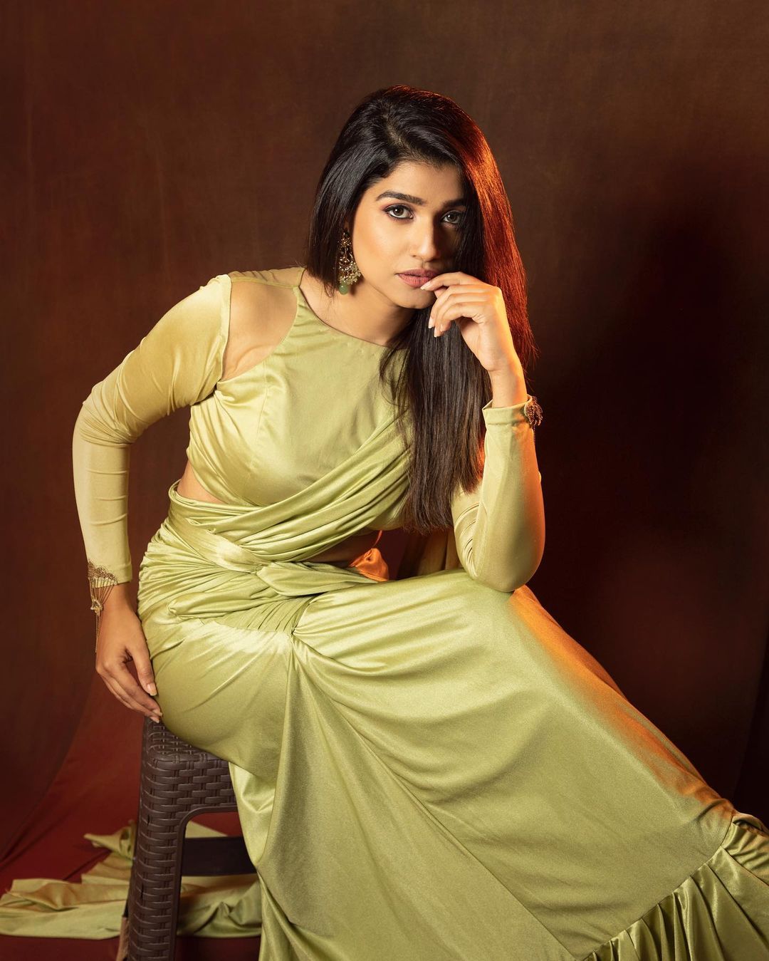 Rasika Sunil Bold Photoshoot Purple Blazer Suit