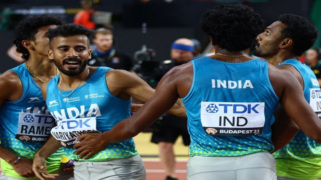 Team India missed out on winning a medal in 4x400 meters relay Parul Chowdhary made a national record Team India missed out on winning a medal in 4x400 meters relay Parul Chowdhary made a national record