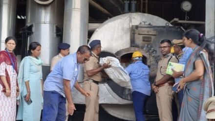 Seized ganja burnt Seized ganja burnt