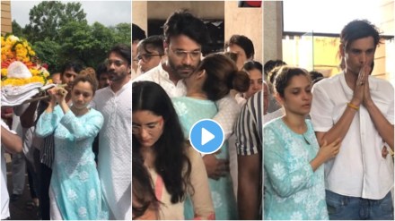 ankita lokhande breaks down during last rites of father shashikant lokhande ankita lokhande breaks down during last rites of father shashikant lokhande