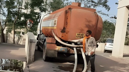 kharghar colony residents worried water problem