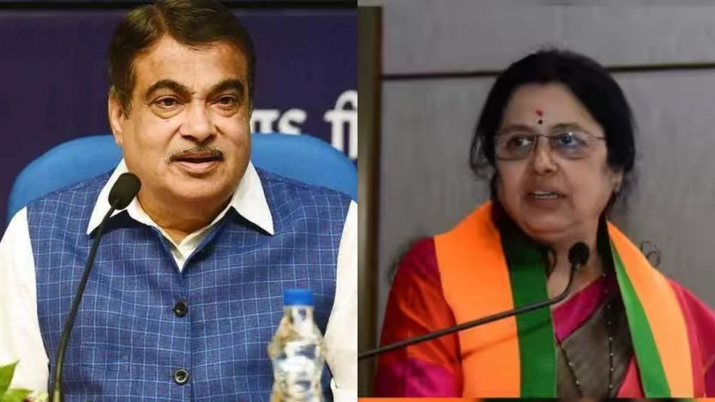 nitin gadkari-medha kulkarni