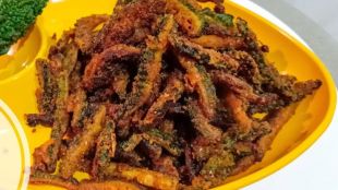 how to make Crispy Karela or bitter gourd recipe