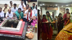 विज्ञान, तंत्रज्ञानामुळे यान चंद्रावर तर श्रद्धेपोटी जमिनीवर पूजा-अर्चना! चांद्रयानच्या यशाकरिता नागपुरात होमहवन